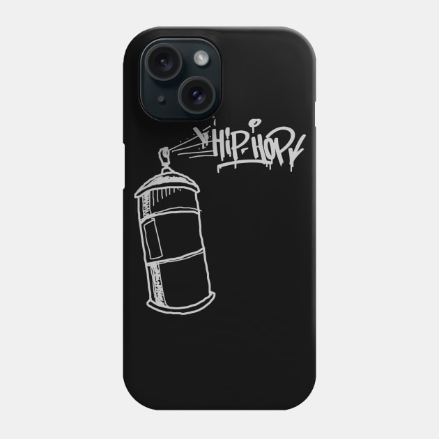 Hip Hop Old Retro School Rap Spray Graffiti Can Phone Case by Urban7even