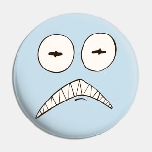 Sharky Face Pin