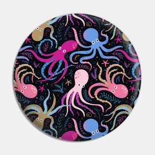 Octopus Pattern Pin