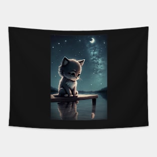 Sad Kitten Tapestry