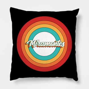 Miramontes Name Shirt Vintage Miramontes Circle Pillow