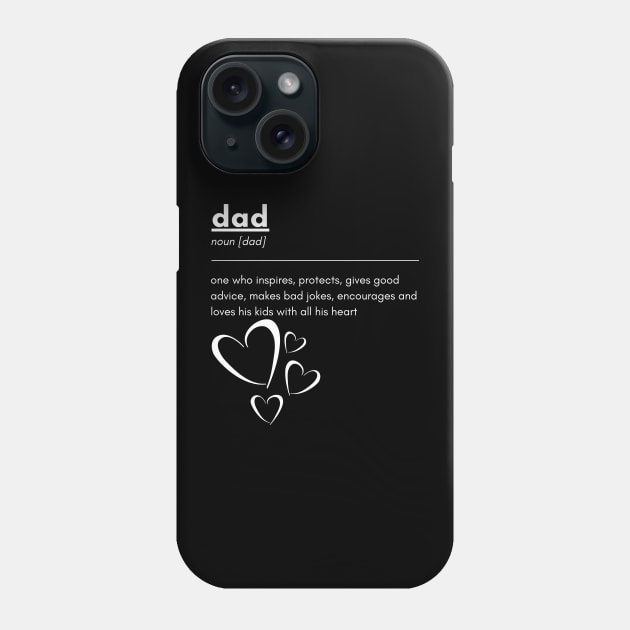 Cute dad t-shirt | Loving dad | Fatherhood | Gift for dad Phone Case by Lunaly Creations 