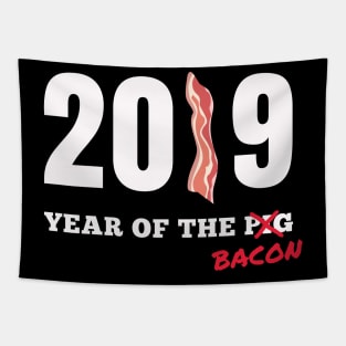 2019 Year Of The Bacon - not Pig | Bacon Gift Idea Tapestry