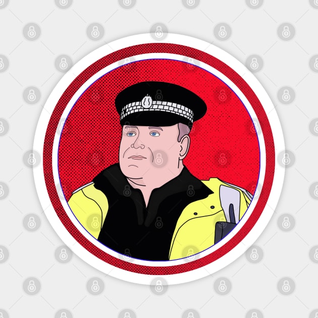 Police Officer Magnet by DiegoCarvalho