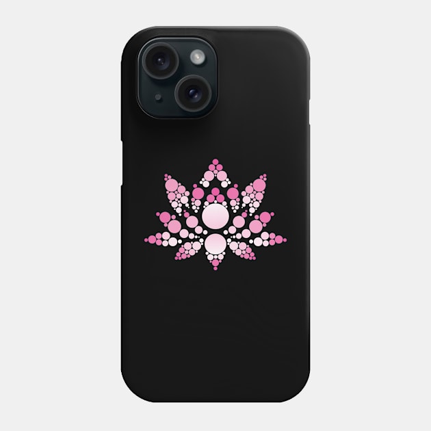 Pink Lotus Flower Abstract Phone Case by DPattonPD