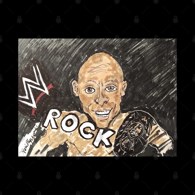 Dwayne Johnson The Rock by TheArtQueenOfMichigan 