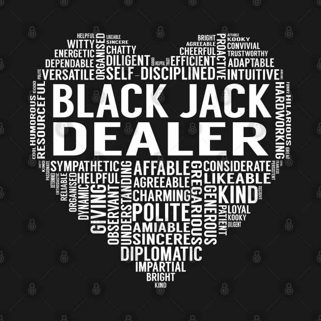 Black Jack Dealer Heart by LotusTee