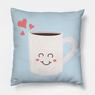 Happy Coffee Pillow