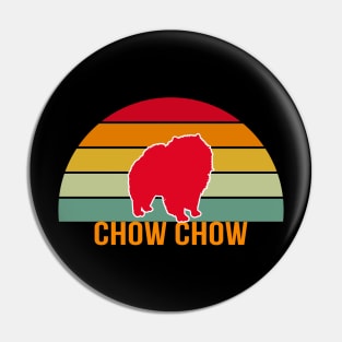 Chow Chow Vintage Silhouette Pin