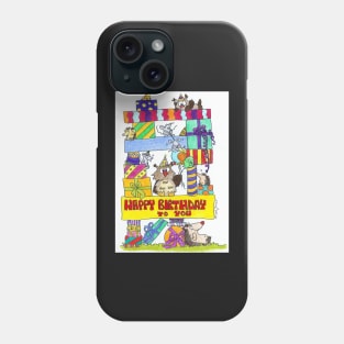 Happy Birthday greeting card Phone Case