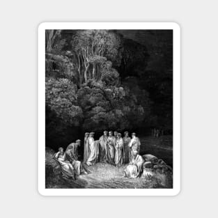 High Resolution Gustave Doré Illustration The Poets in Limbo Magnet