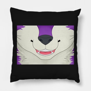 Purple Husky Face Pillow