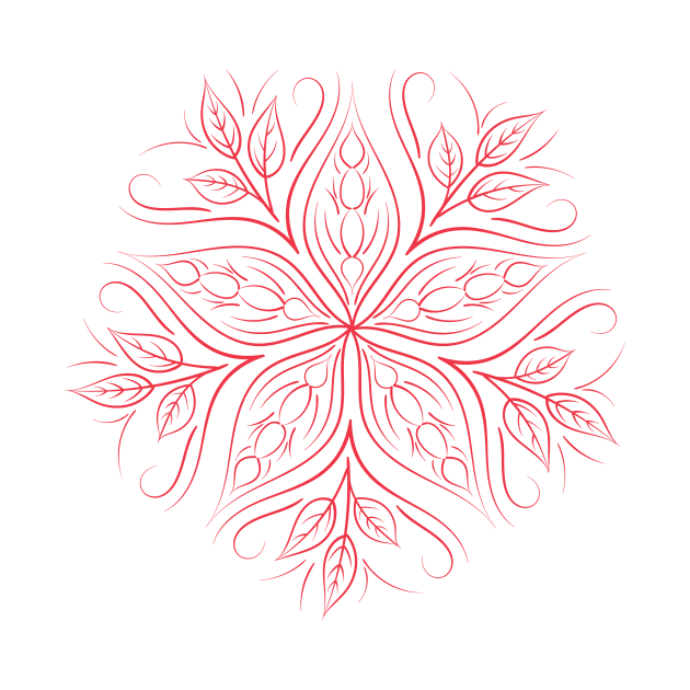 Red Mandala by SWON Design