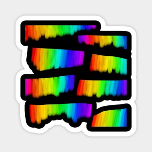 Watercolour rainbow pattern Magnet