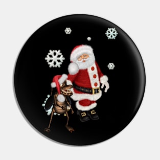 Merry christmas, Santa Claus Pin