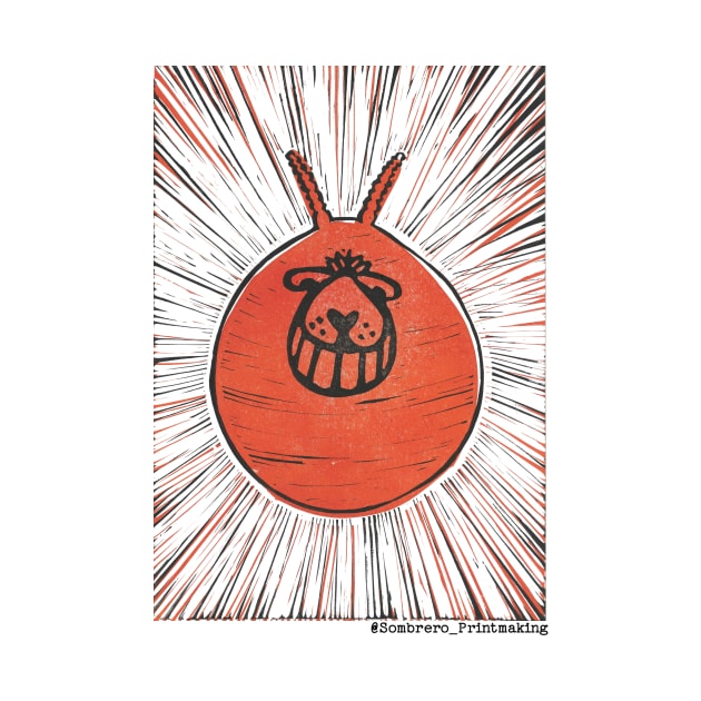 Space Hopper - @Sombrero_Printmaking by Sombrero_Printmaking