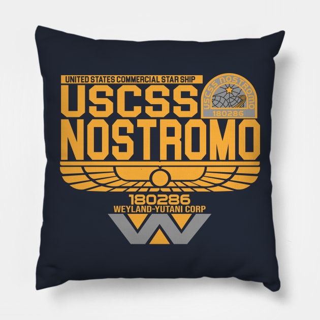 USCSS Nostromo Pillow by SuperEdu