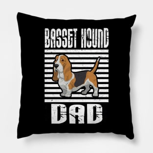 Basset Hound Dad Proud Dogs Pillow