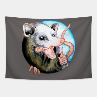 Thumbs up Opossum! Tapestry