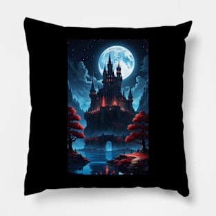 nightmare castle Pillow