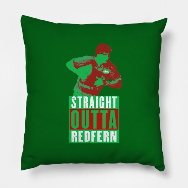 South Sydney Rabbitohs - Mario Fenech - STRAIGHT OUTTA REDFERN Pillow by OG Ballers