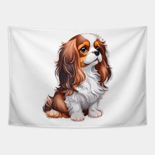 Charming Canine Companion Cavalier King Charles Spaniel Tapestry