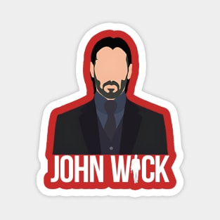 John Wick Cartoon Style Magnet