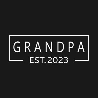 Grandpa Est 2023 Pregnancy Announcement T-Shirt