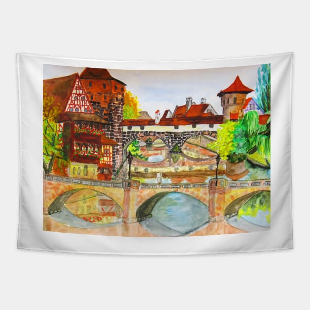 Nuremberg 2 Tapestry by IrinaAfonskaya