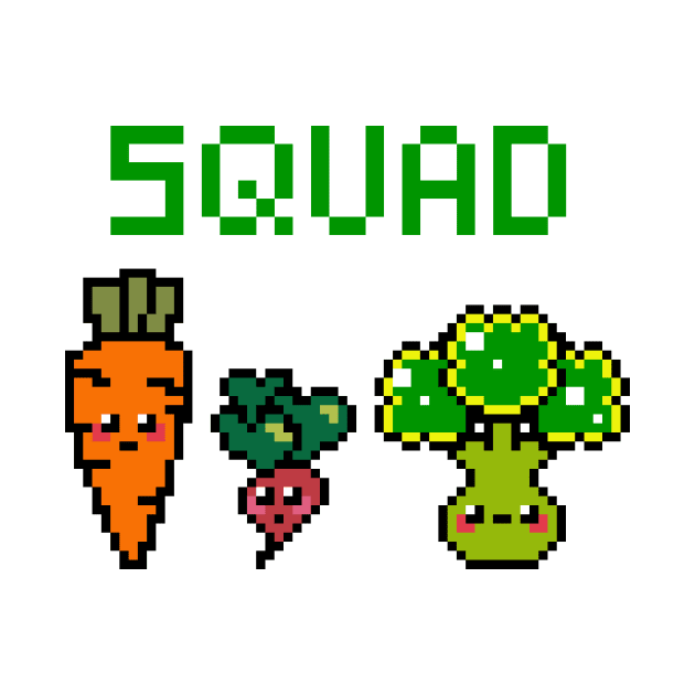 Cute squad pixel art by J0k3rx3