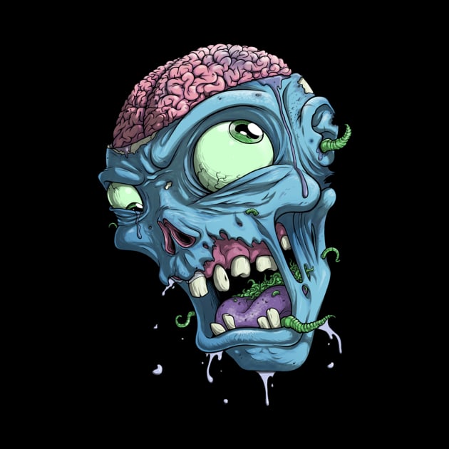 Zombie Head Graphic by NeilGlover