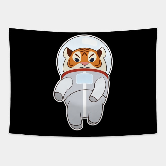 Tiger as Spaceman Costume Tapestry by Markus Schnabel