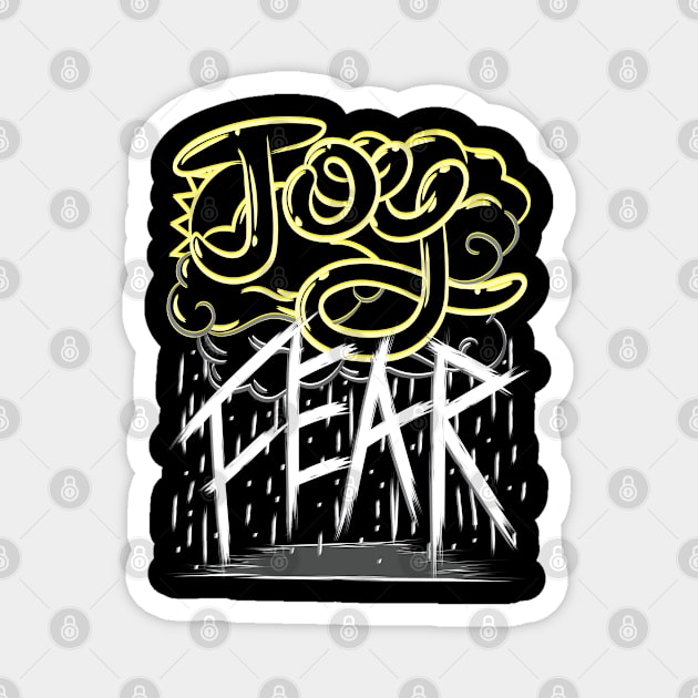 Joy and Fear Magnet by Desdymona