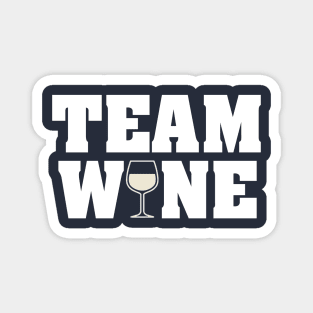 Team Wine (White) Magnet