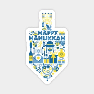 Hanukkah Dreidel Magnet
