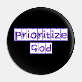 First priorities Pin