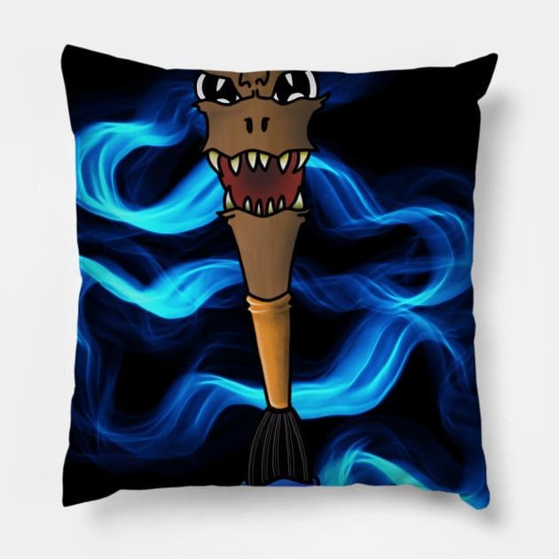 Magic brush Pillow by KeegansKolourStudio