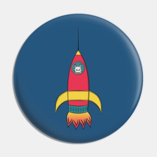 Rocket Cat Pin