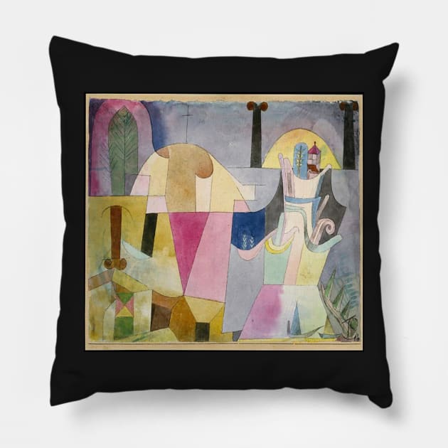 Paul klee art Pillow by Linnystore