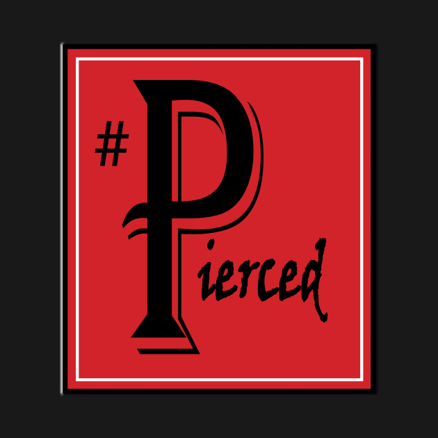 Pierced Graphic Tee - Red by kinketees