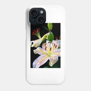 Wonderful Close Up Of Sonata Three Stem lily Phone Case