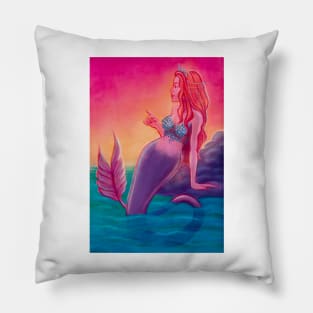 Mermaid or Mirage (Saturated) Pillow