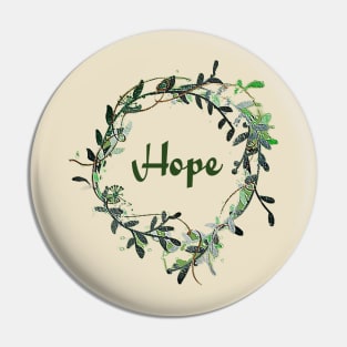 Hope Wreath Pin