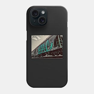 Urban Adventures - Epic color pop *Grayscale and teal Phone Case