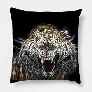 Tiger Electric Silhouette 01 Pillow