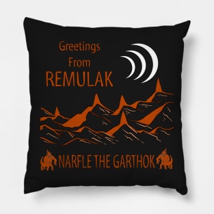 Greetings from Remulak! Pillow