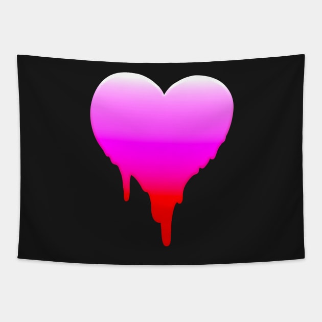 MELTY HEART GRADIENT GREETING CARD Tapestry by KO-of-the-self