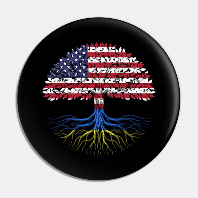 Ukrainian American citizenship gift Pin by SerenityByAlex