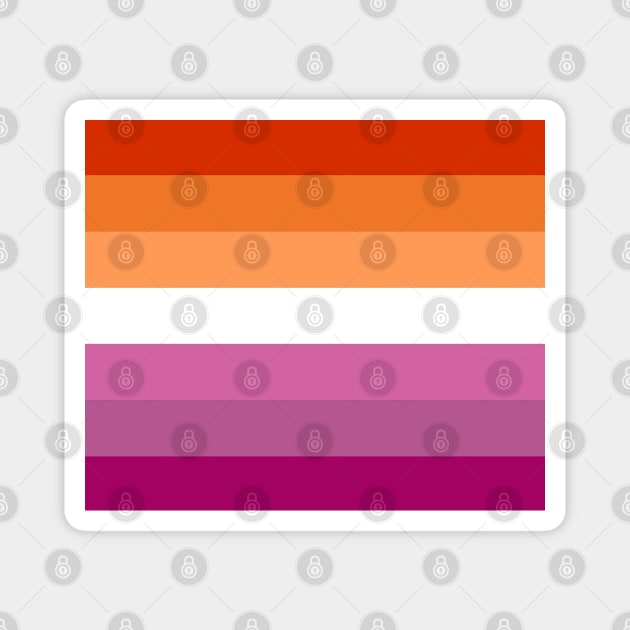 Lesbian Pride Flag Magnet by valentinahramov