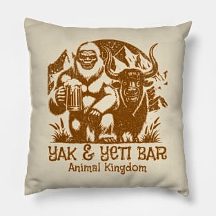 The Yak and Yeti Bar Restaurant in Orlando Asia distressed look Pillow